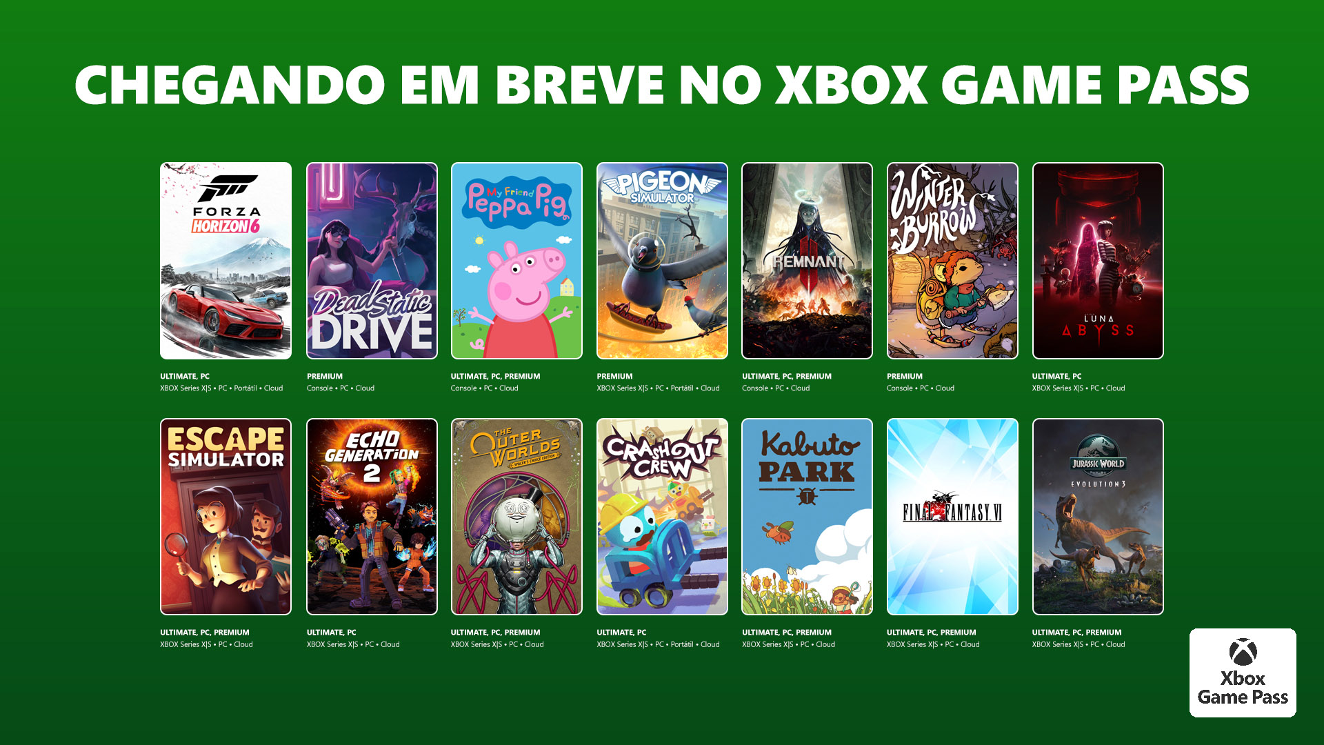 XBOX Game Pass revela jogos que chegam no catálogo na segunda quinzena ...