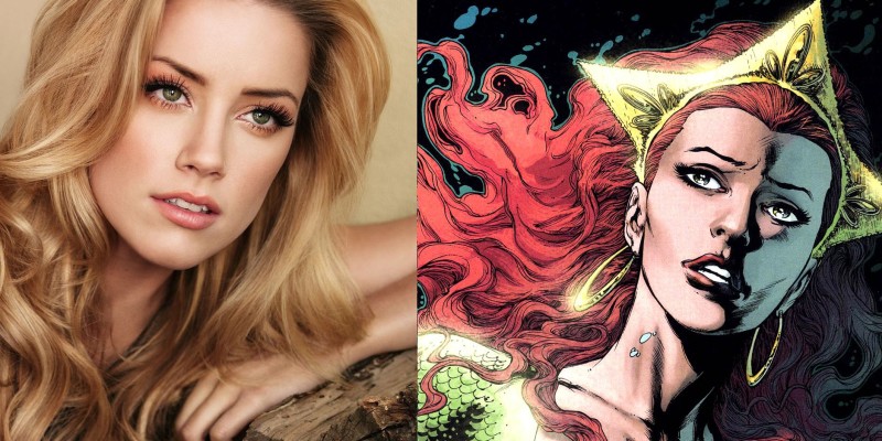 Amber Heard confirma que está interpretando 'Mera' em Liga da Justiça e dá detalhes sobre seu visual