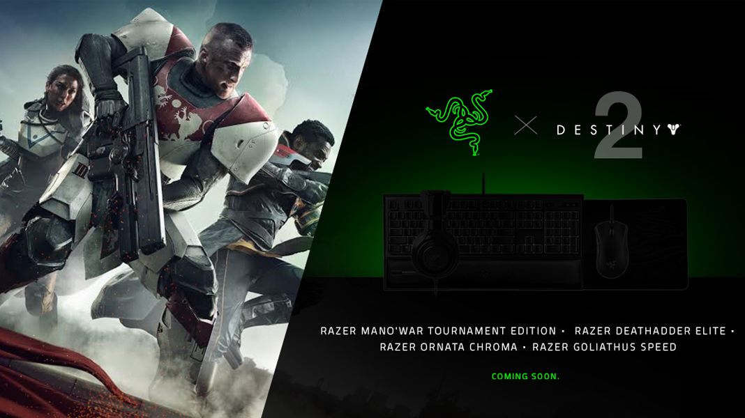 Razer e Bungie anunciam periféricos customizados de ‘Destiny 2’