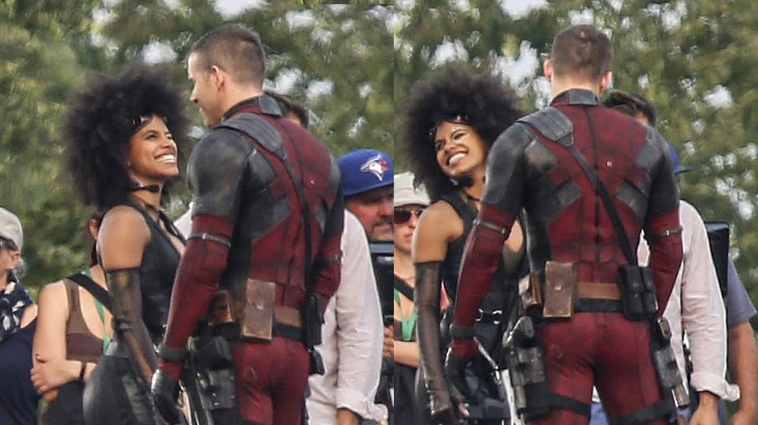 Deadpool 2 | Wade e Dominó parecem bem íntimos em imagens dos bastidores