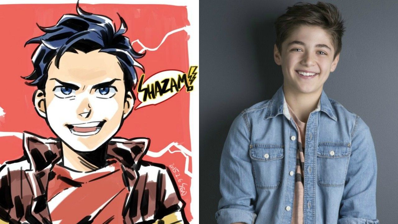 Shazam! | Atores mirim e adulto aparecem lado a lado em foto dos bastidores