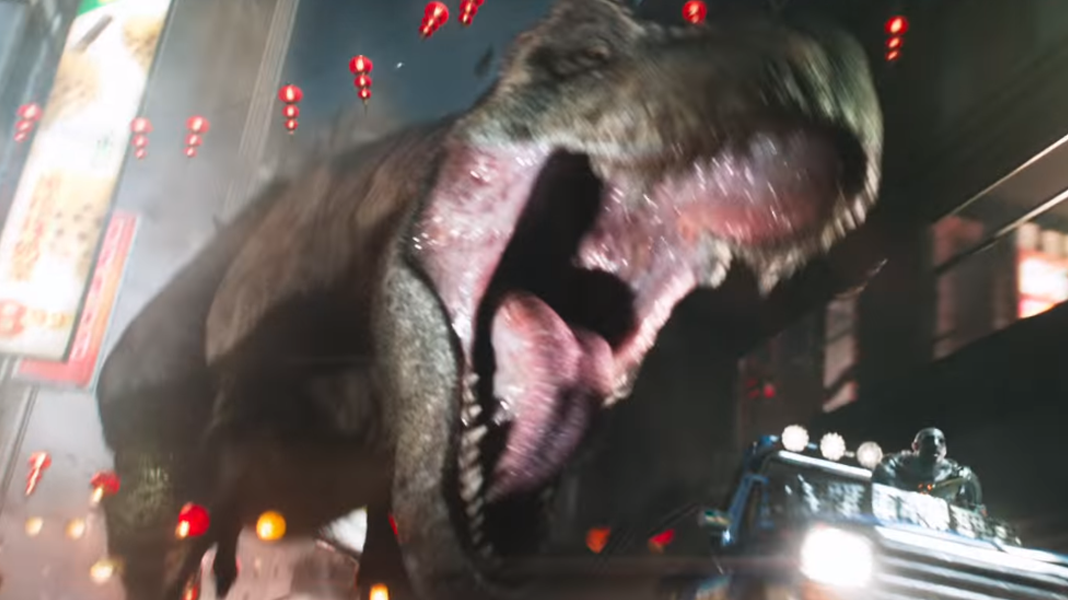 Jogador Nº 1 | Tiranossauro aparece destruindo a cidade em novo trailer incrível