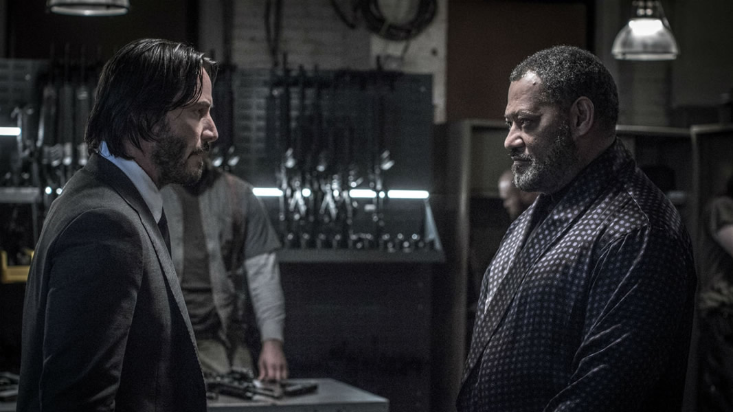 John Wick 3 | Laurence Fishburne e Ian McShane aparecem juntos em nova foto oficial