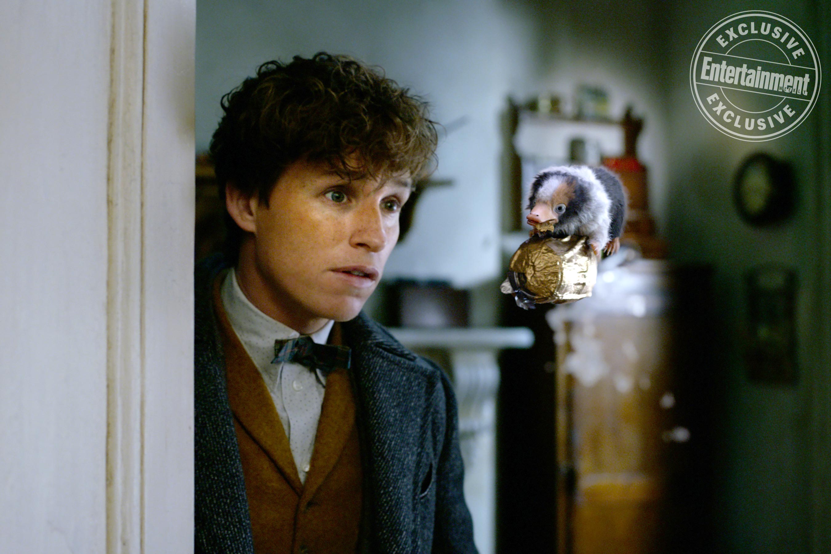 Animais Fantásticos: Os Crimes de Grindelwald | Nova foto mostra o Newt ao lado de um adorável bebê Pelúcio