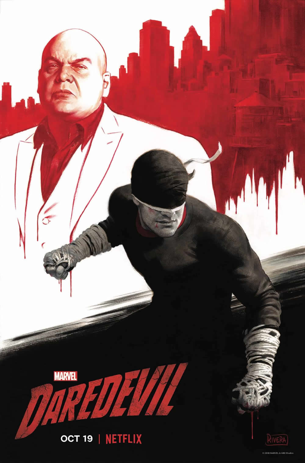 Demolidor | Matt Murdock e Rei do Crime são os destaques em novo pôster da terceira temporada