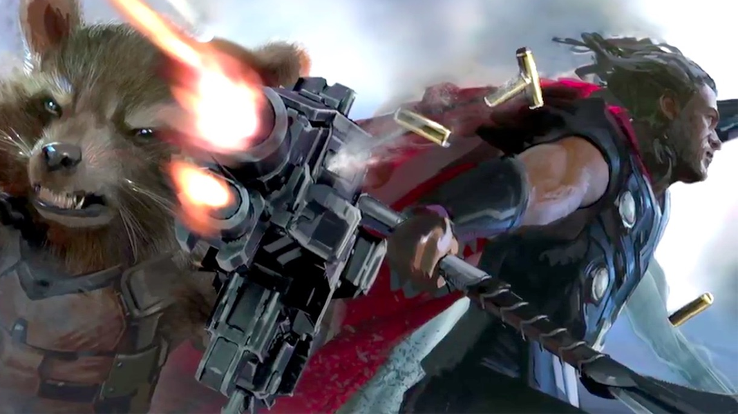 Vingadores: Guerra Infinita | Nova arte conceitual mostra Thor e Rocket enfrentando serpentes gigantes