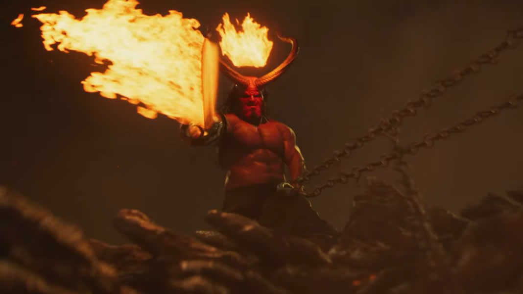 Hellboy | O Demônio aparece montado em um dragão em novo trailer do filme