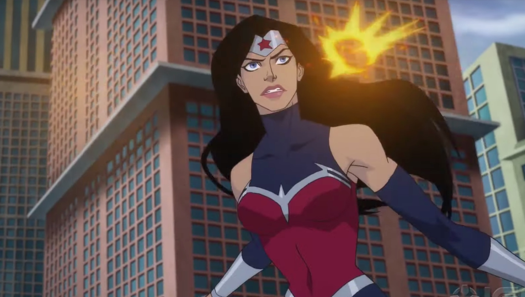 Wonder Woman: Bloodlines | Trecho da animação mostra a heroína lutando contra um robô