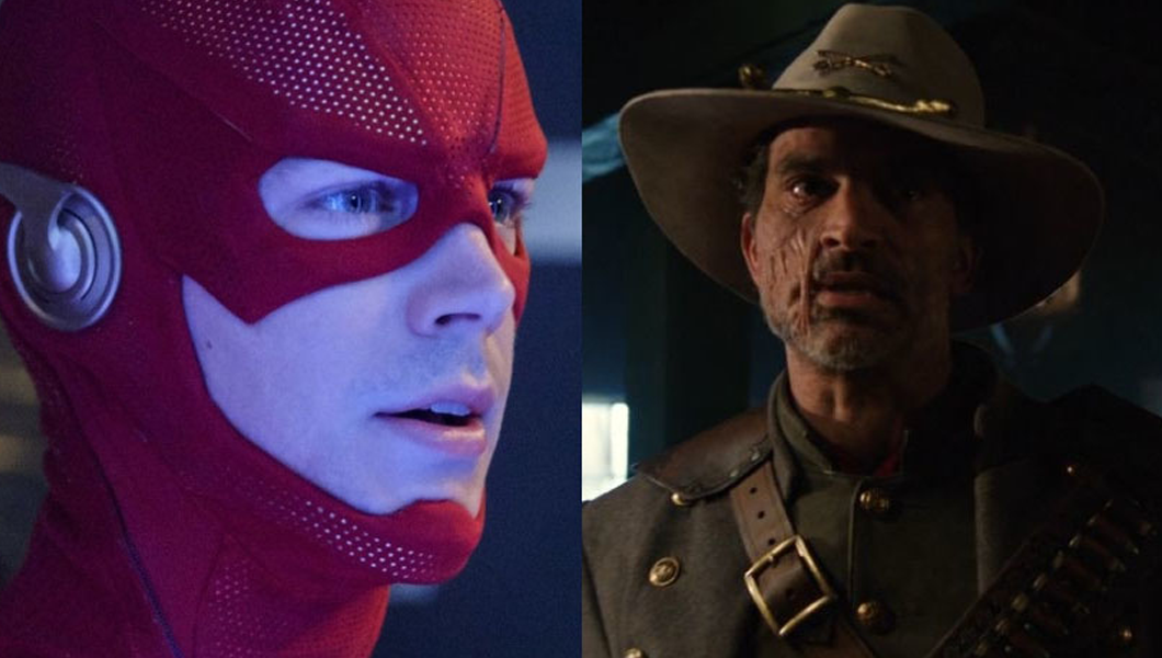 Crise das Infinitas Terras | Nova foto dos bastidores mostra Flash, Jonah Hex e John Constantine reunidos