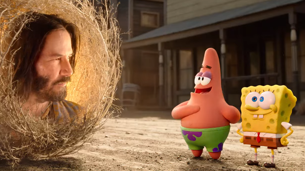 Bob Esponja: O Incrível Resgate | Keanu Reeves aparece no primeiro trailer do filme