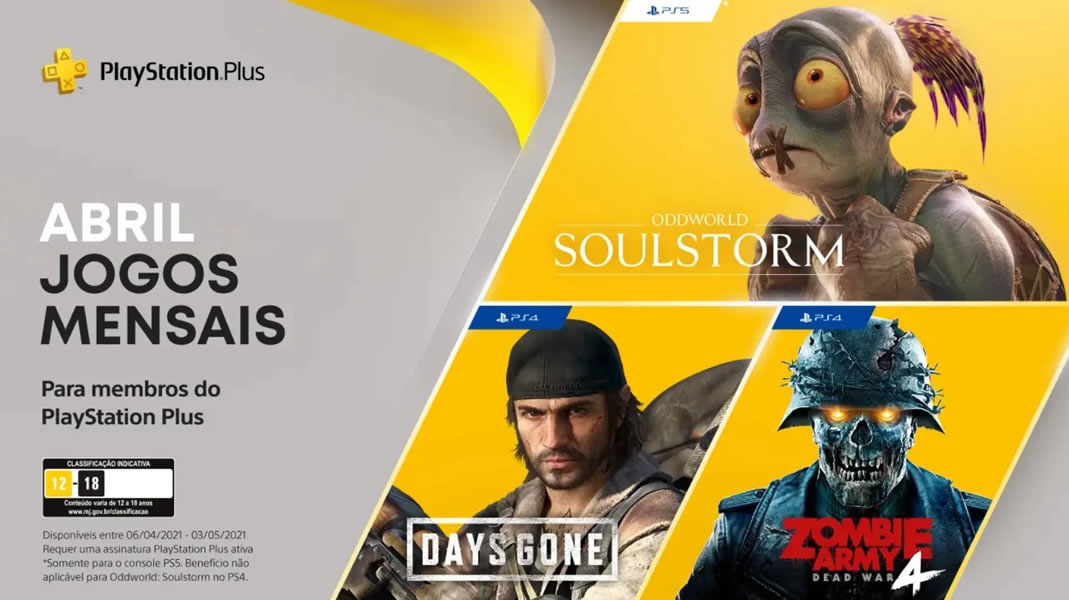 Sony revela os jogos da PlayStation Plus de Abril de 2021