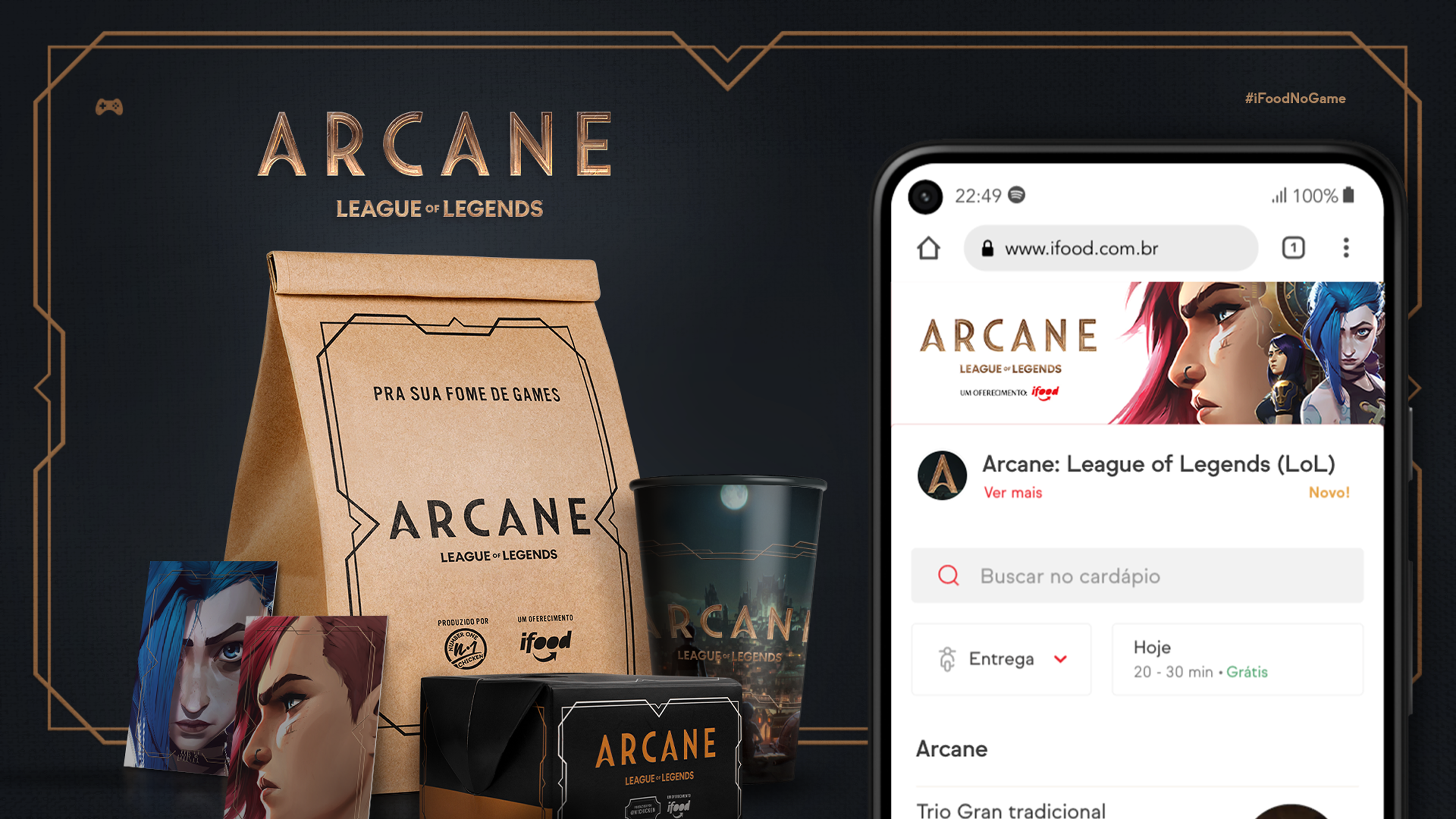 Riot Games abre restaurante temporário de League of Legends no iFood para promover Arcane