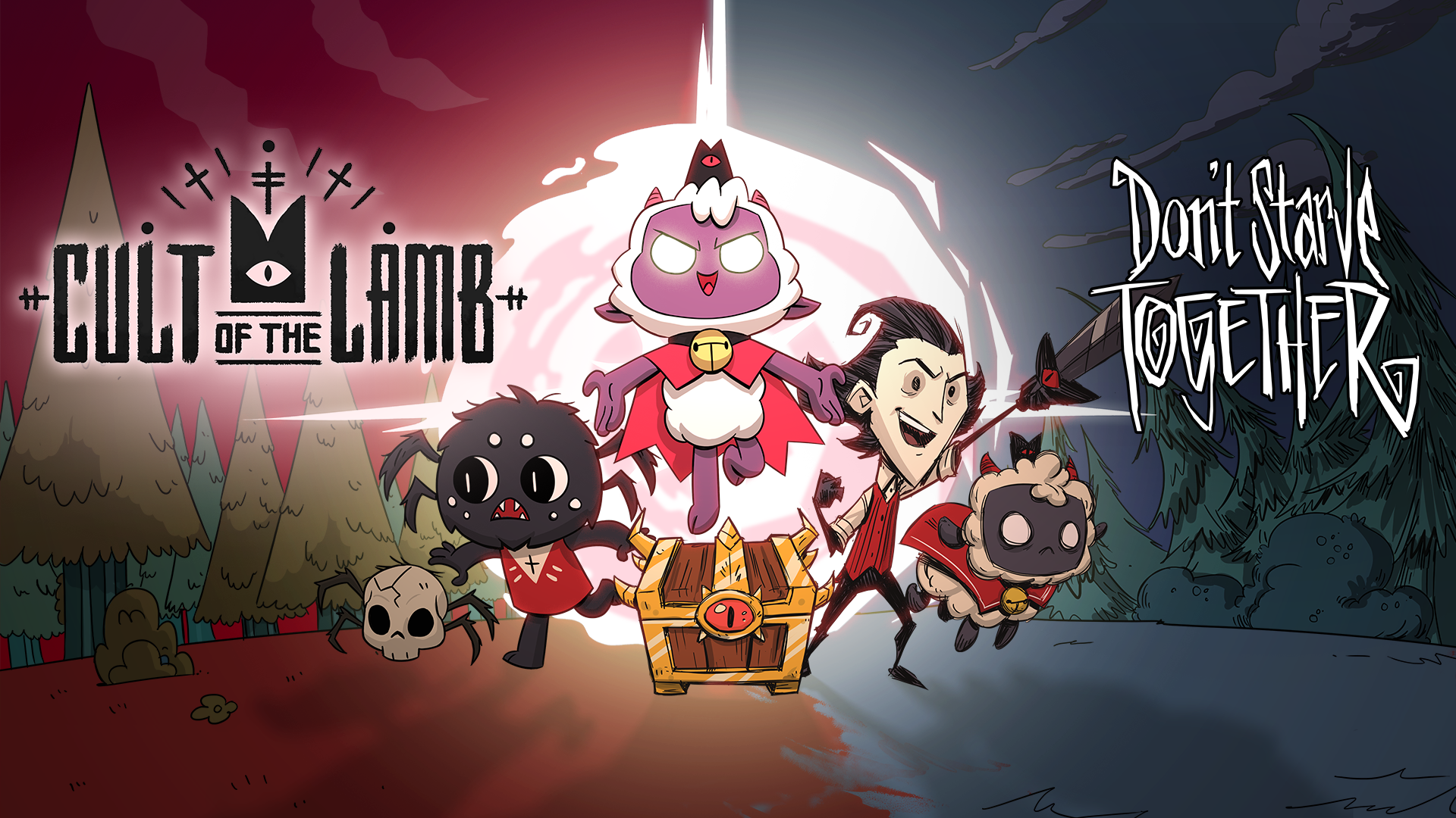 Cult of The Lamb e Don't Starve Together anunciam crossover inusitado
