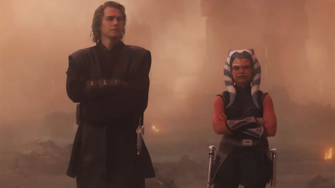 Ahsoka jovem e Anakin