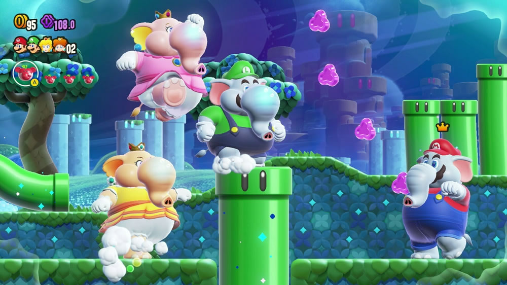 O modo multiplayer de Super Mario Bros. Wonder
