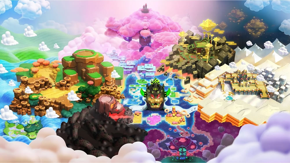 O mapa de Super Mario Bros. Wonder