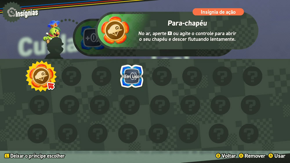 As insígnias de Super Mario Bros. Wonder