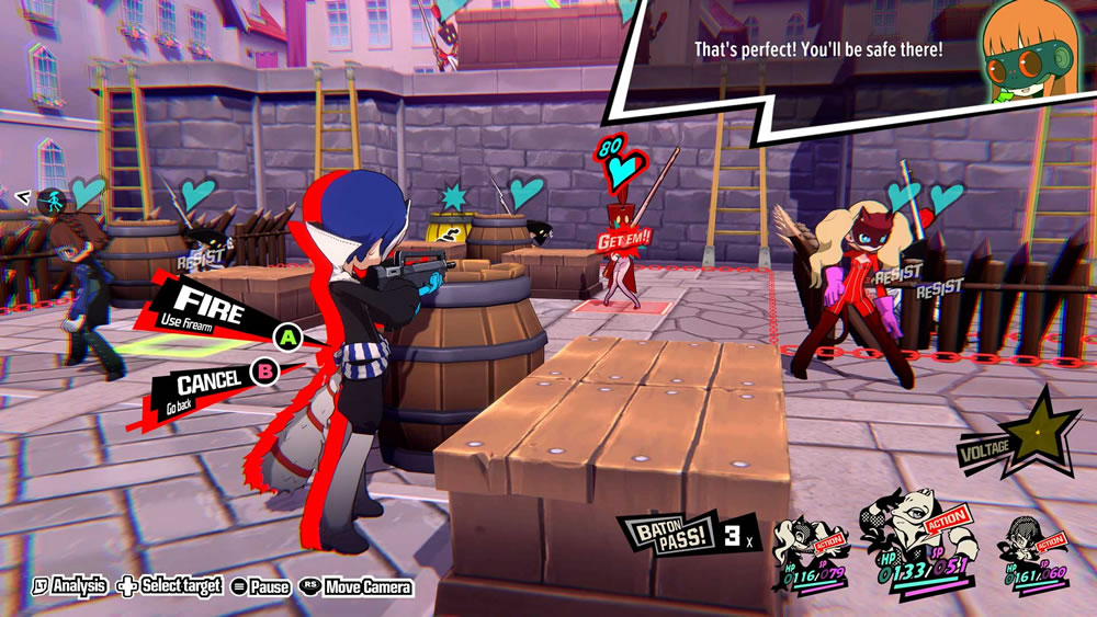 O combate em Persona 5 Tactica