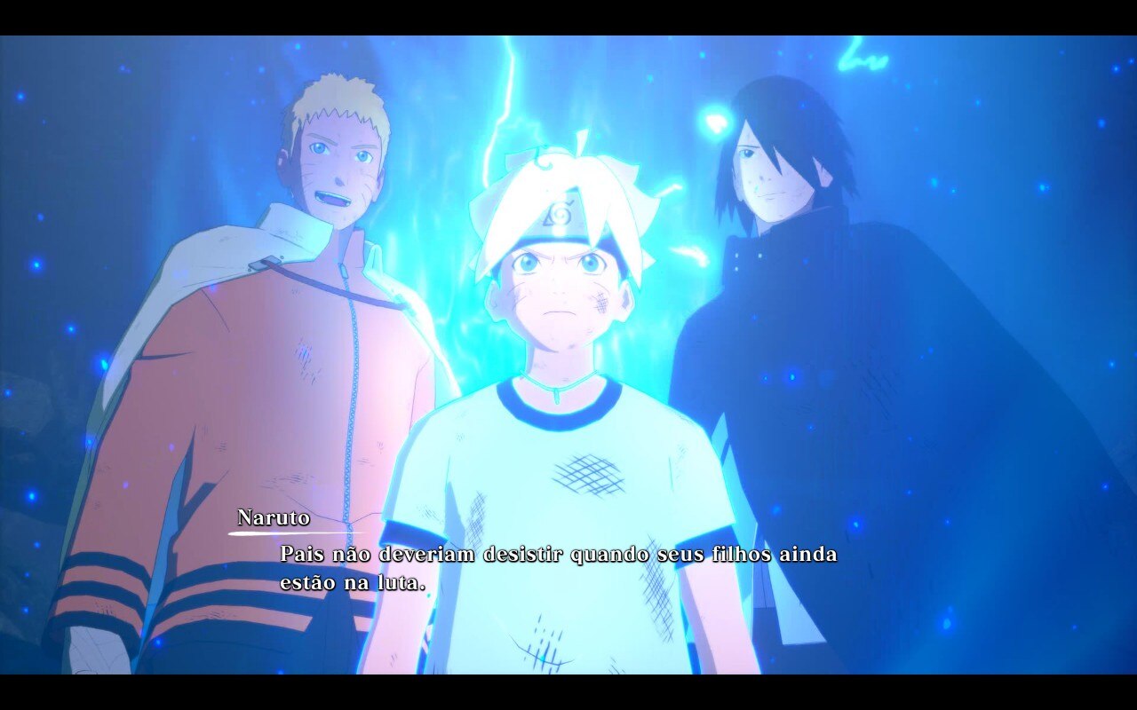 Naruto, Boruto e Sasuke