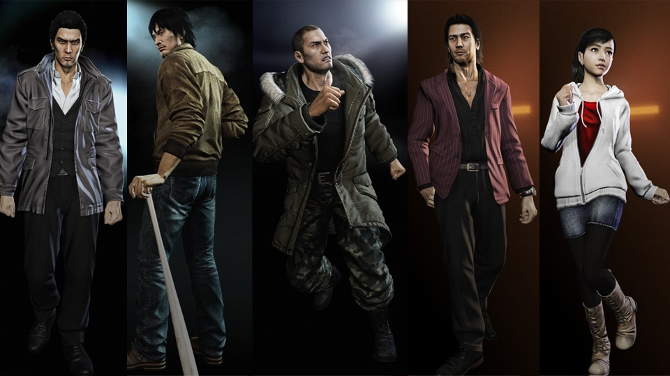 Yakuza 5 - Protagonistas