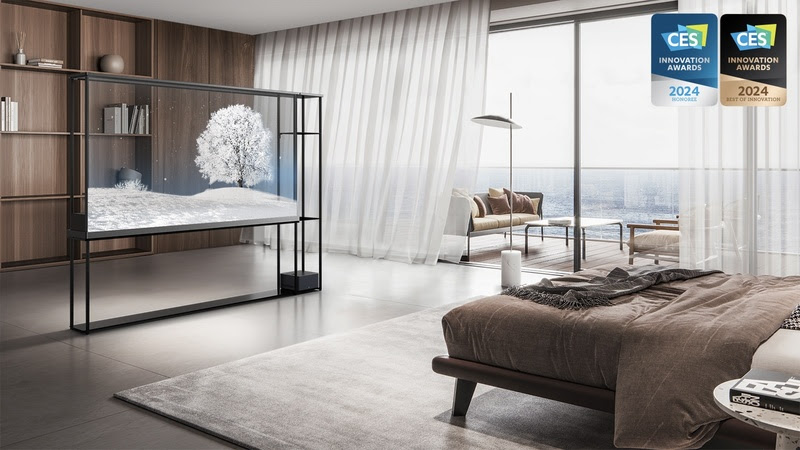 LG inova com primeira TV OLED transparente e sem fio!