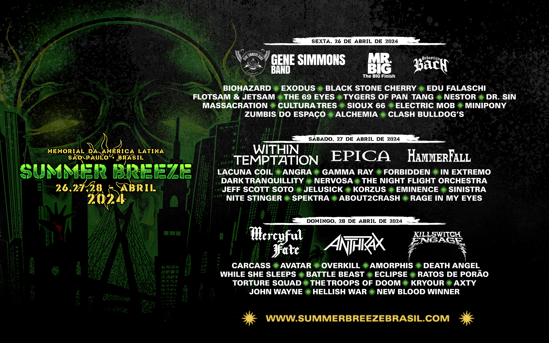 Summer Breeze 2024 | Confira tudo sobre o festival e o lineup atualizado