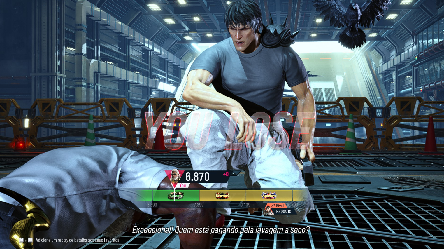 Toji de Jujutsu Kaisen na customização de Tekken 8