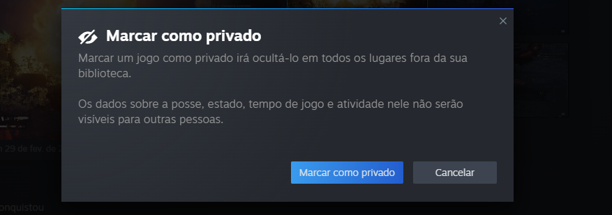 Ocultar jogos +18 do Steam