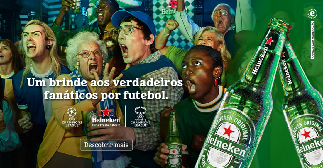 Heineken convida fanáticos por futebol para watch party da final da Champions League