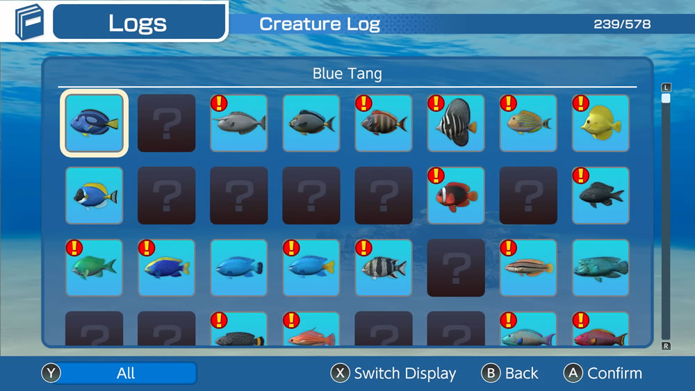 Exploração de Endless Ocean Luminous