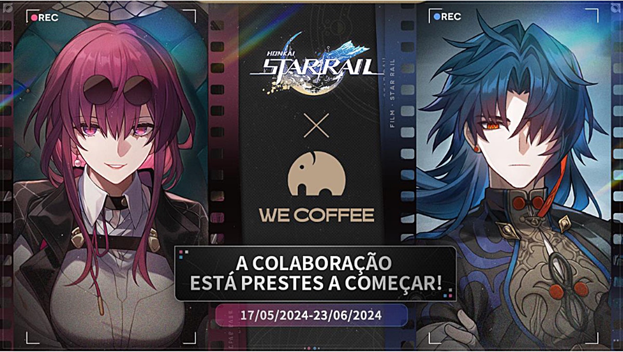 Honkai: Star Rail e We Coffee anunciam evento colaborativo