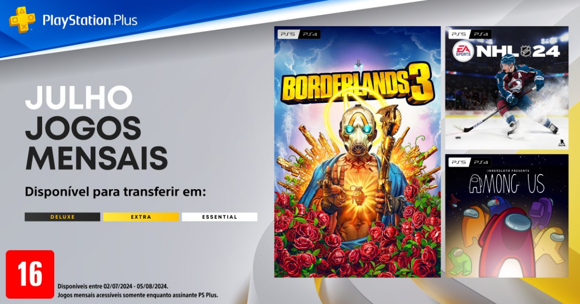 PlayStation Plus anuncia jogos gratuitos de julho