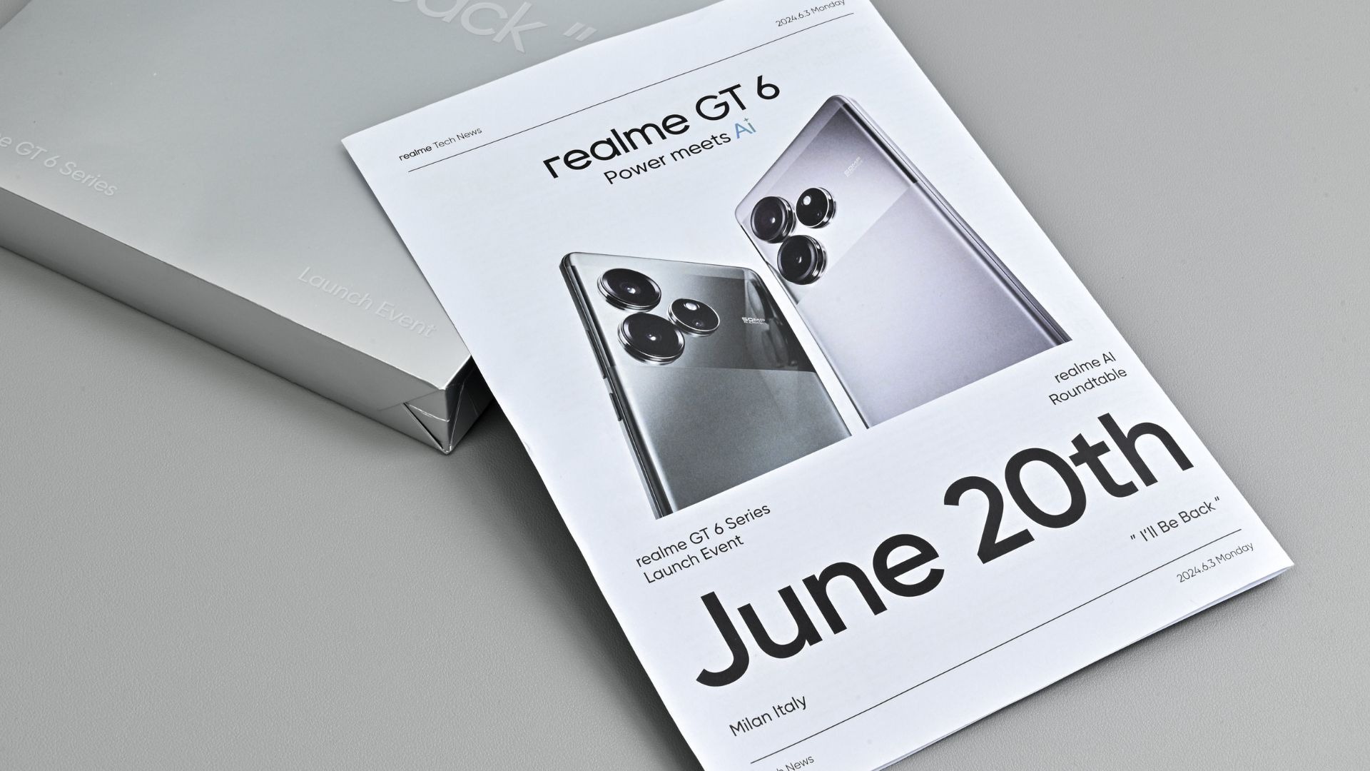 realme GT 6 Series será lançada no mercado global em 20 de junho