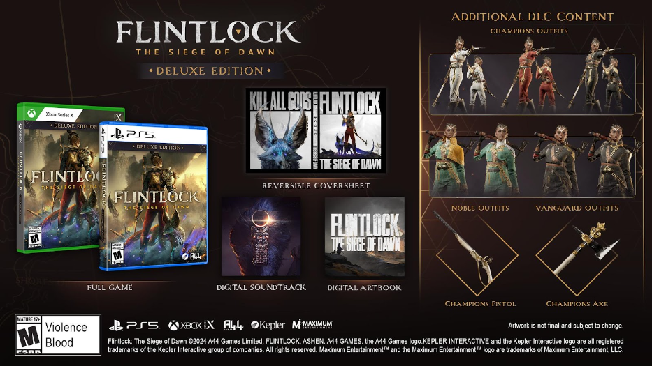 Flintlock: The Siege of Dawn terá versões digitais e físicas
