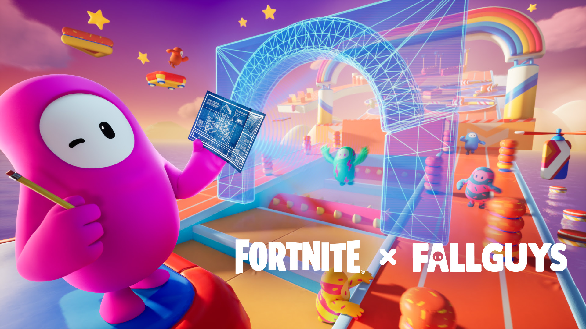 Fortnite confirma diversos modos e itens de Fall Guys