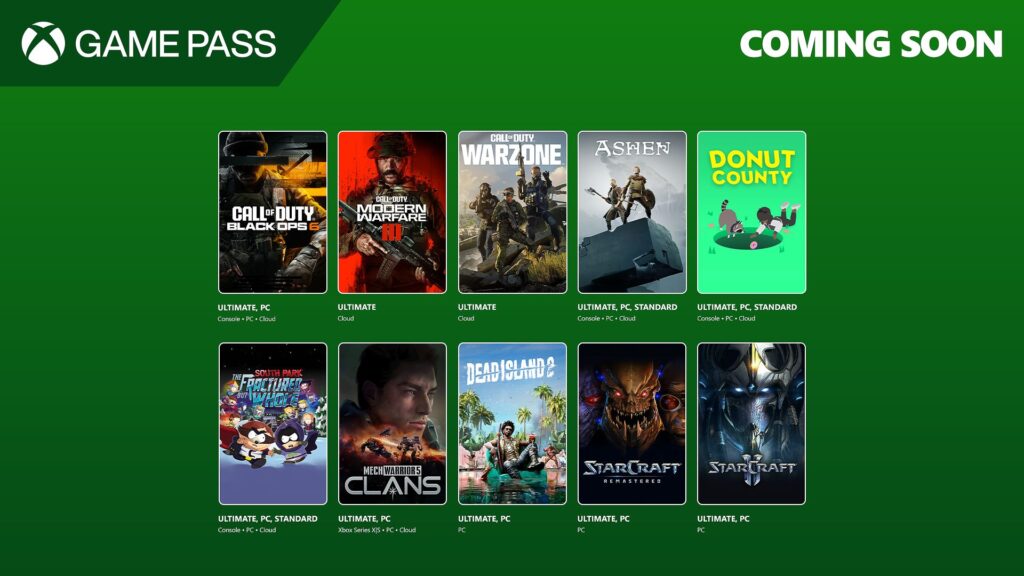 Xbox Game Pass anuncia segunda leva de jogos de outubro