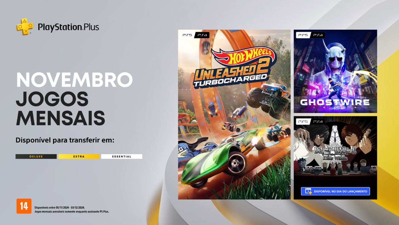 PlayStation Plus revela jogos gratuitos de novembro