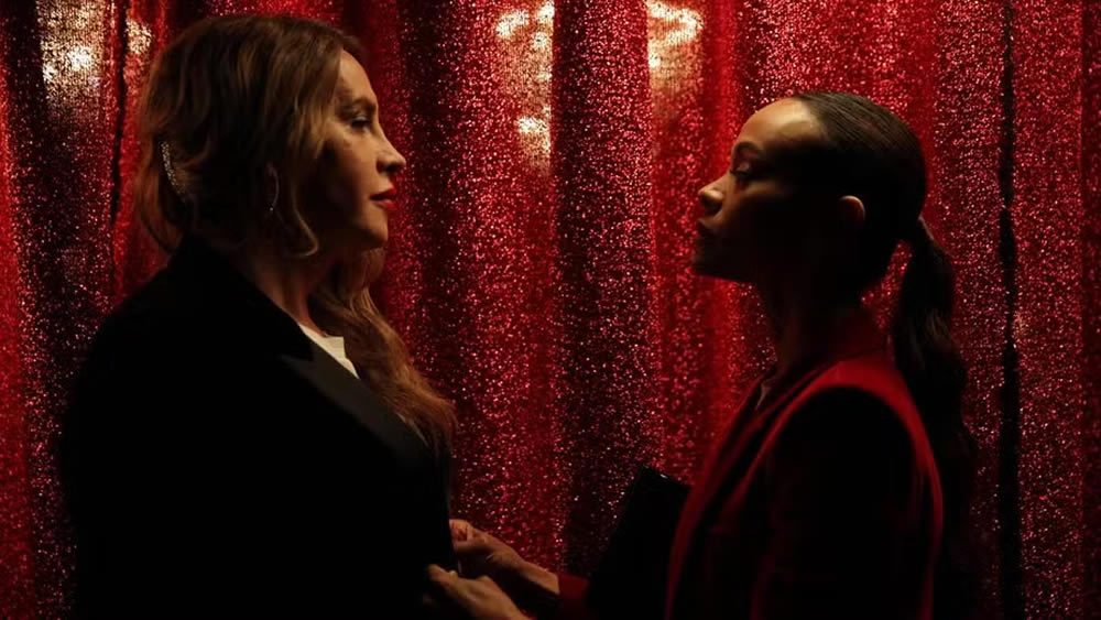 Karla Sofía Gascón e Zoe Saldaña numa cena de 'Emília Pérez'