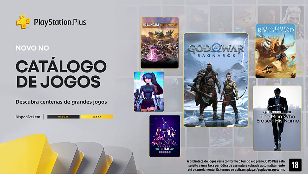 PlayStation Plus Extra e Deluxe revela jogos de janeiro no catálogo