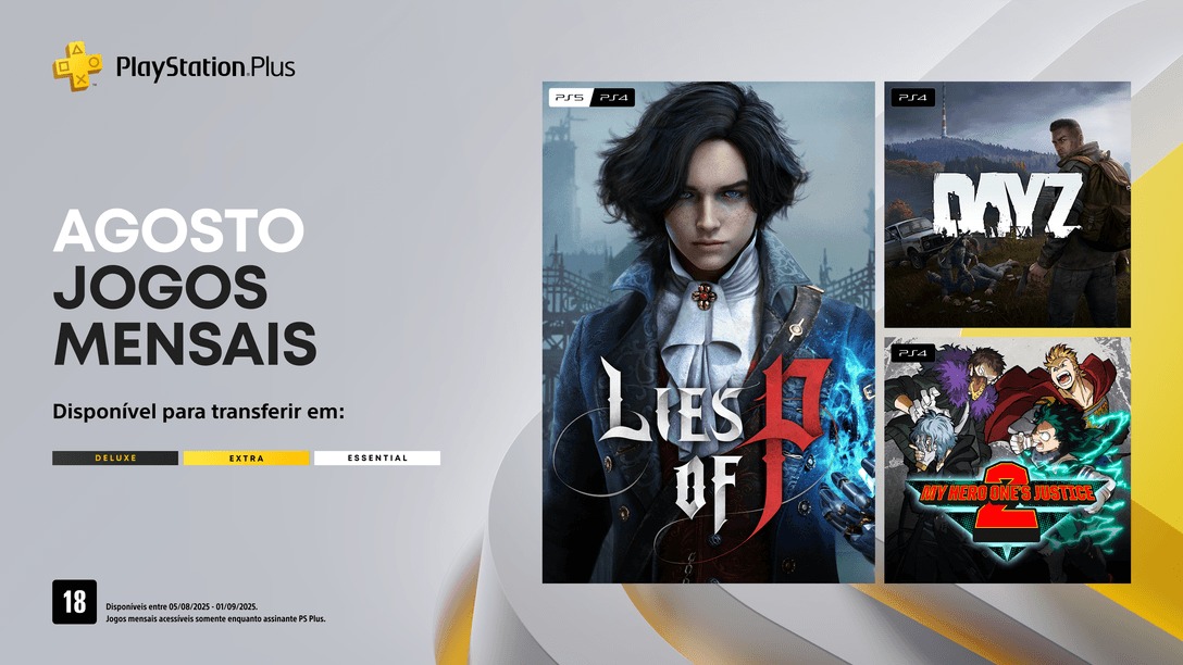 PlayStation Plus revela Lies of P e mais nos jogos mensais de agosto