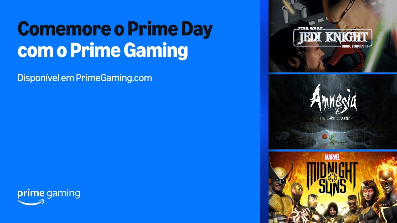 Prime Gaming oferece três games extras de graça para assinantes em julho
