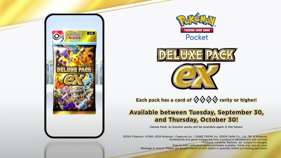 Pokémon TCG Pocket | Novo Pacote Deluxe EX ganha data de lançamento