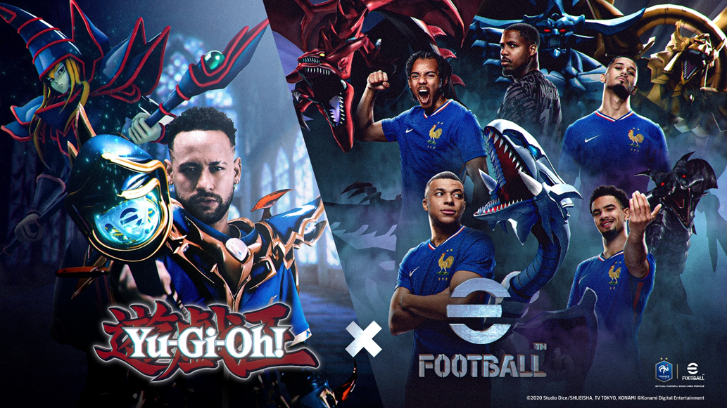 Yu-Gi-Oh e eFootball anunciam colaboração com Neymar vestido de Mago Negro