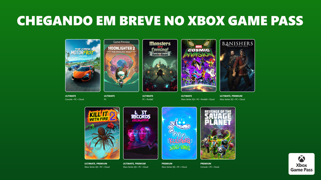 Xbox Game Pass revela jogos que chegam na segunda quinzena de novembro