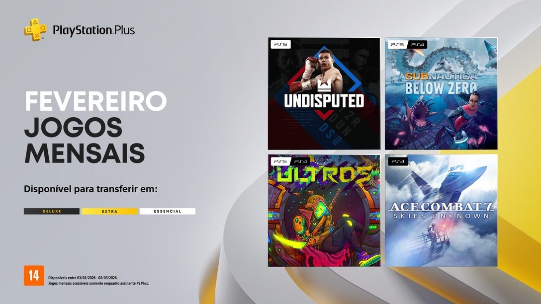 PlayStation Plus revela jogos mensais de fevereiro