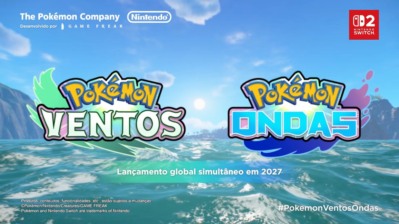 Pokémon Ventos & Ondas | 10ª Geração é anunciada com Legendas em Português do Brasil