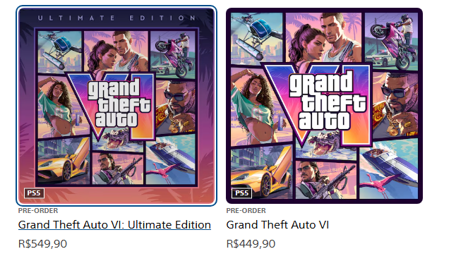 GTA 6 Preços