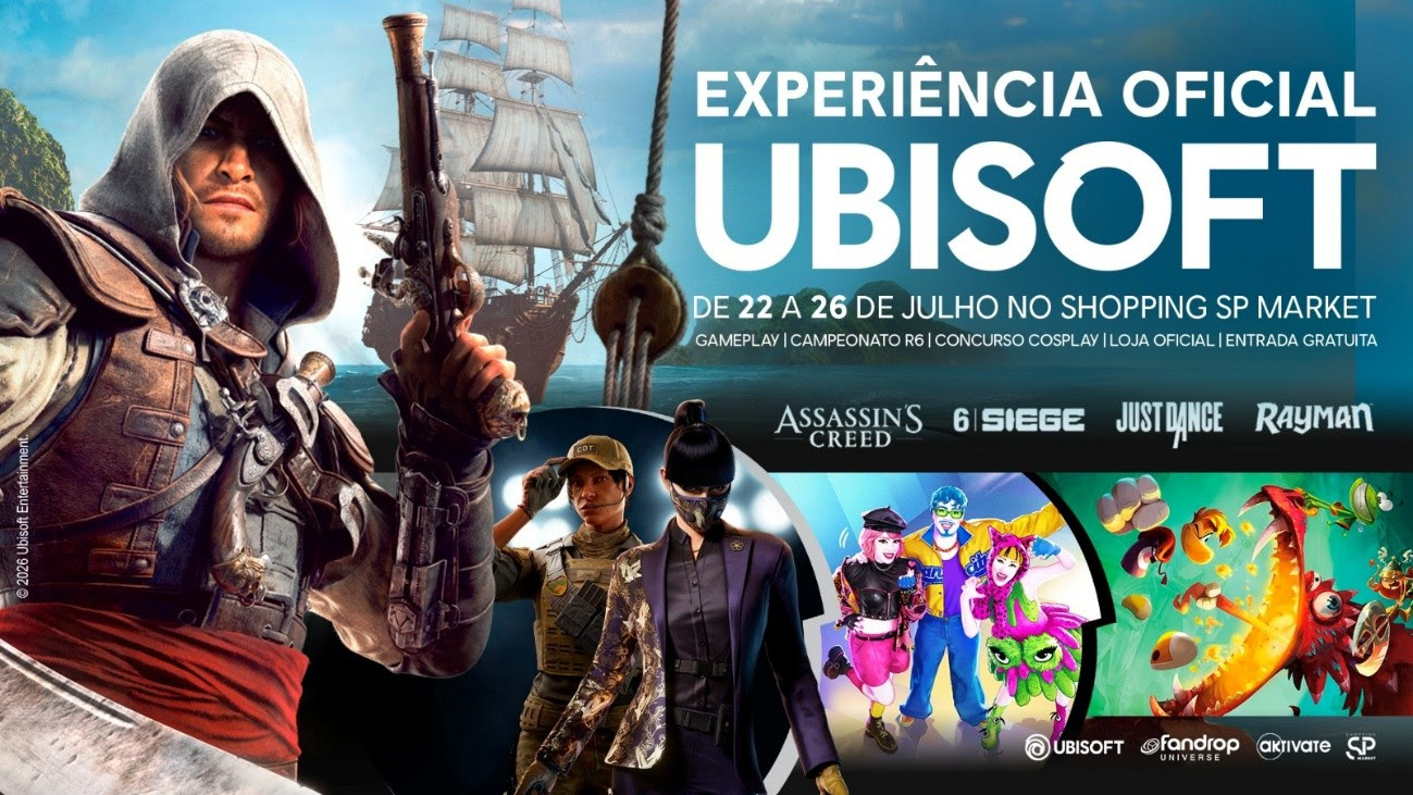 Ubisoft anuncia Loja Física oficial no Brasil por tempo limitado