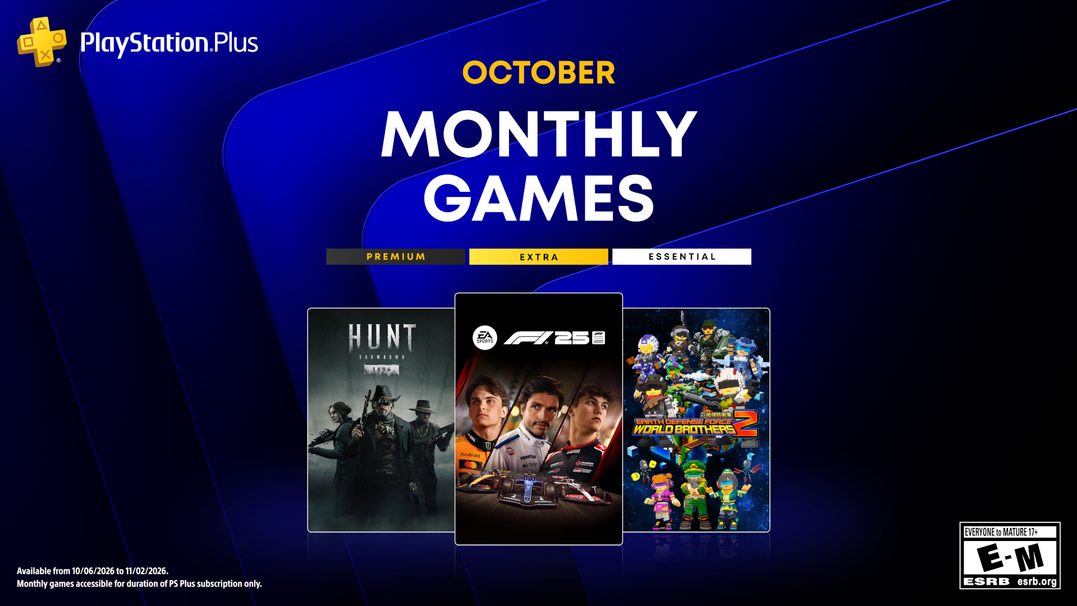 PlayStation Plus revela jogos mensais de outubro
