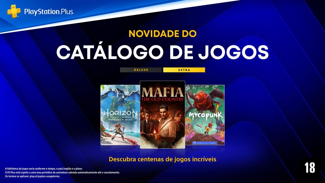 PlayStation Plus Extra confirma Horizon Forbidden West, Mafia: The Old Country e mais